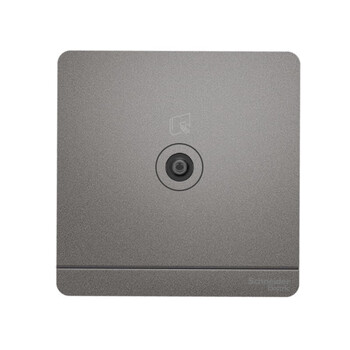 Schneider yishang series nebula gray single-gang 75 tv socket (through-through connection type) e8331tv_cg_c1 single-gang tv socket yishang nebula gray