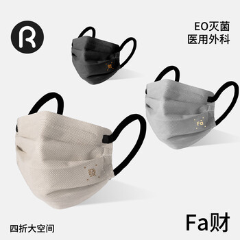 Runmi biotech 40% off medical surgical masks, sterilization grade, high-quality, personalized, individually packaged, facai/30 pieces