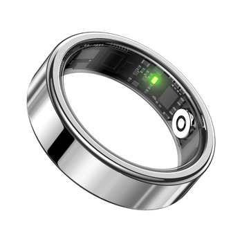 Hkmw xiaomi (mi) same model non-invasive blood glucose ring smart ring sleep monitoring blood oxygen, snow silver size 11, finger circumference 64.6mm, weight 75-80kg