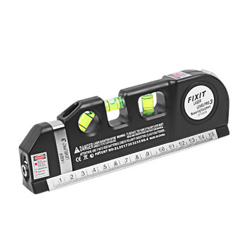 Shixin spirit level high-precision four-in-one laser level mini portable multi-functional high-strength anti-fall balance instrument 4-in-1 level_laser + level + tape measure + ruler