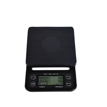 Yusenyi scale timer hand-brewed coffee electronic scale bar electronic scale with v60 multi-function cooking new pink food black comes with non-slip mat without tray