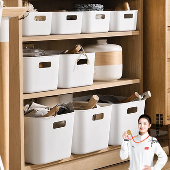 Visitor (fk) storage box desktop desk snack kitchen organization box miscellaneous storage basket inner clothing organization storage box storage box 3 pack