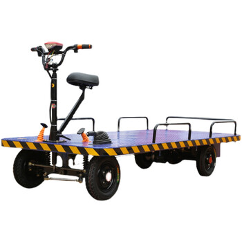 Yezhifeng electric flatbed truck four-wheel cargo truck stall truck greenhouse orchard truck load king warehouse transportation stall truck 2.5*1.1 meters 1000w+battery 32a+climbing gear 6