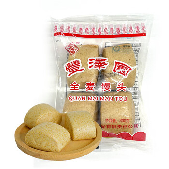 Fengzeyuan whole wheat steamed buns 75g*4