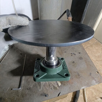 Turntable display taiwan iron rotary table thickened load-bearing tray rotary table industrial bonsai special height 10 cm 30 cm disc