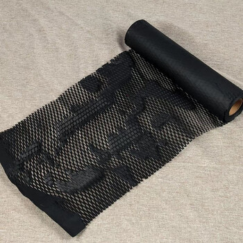 Honeycomb paper wrapping paper honeycomb paper gift box grid roll flower shop bouquet lining buffer filler black 30cm*50m