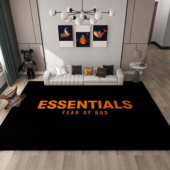 Yusenyi gaojie fogessentials multi-line carpet living room sofa gaming room black bedroom floor mat 80 cm wide 160 cm long black and white gessentials