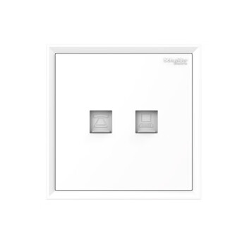 Schneider hao lang series qing ya white phone category 5e information socket c2e32tdrj5_we_c1 telephone category 5e information socket hao lang qing ya white c2e32tdrj5_we_c1
