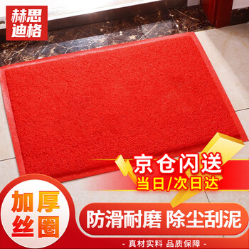 Hesdig jg-234 entrance floor mat, non-slip floor mat, entrance floor mat, door floor mat, entrance floor mat, commercial wire loop floor mat, thickened 60*90cm, no word edge, beijing warehouse flash delivery