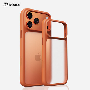 Balueus is suitable for iphone17promax mobile phone case apple 17pro protective cover 17 silicone matte all-inclusive anti-fall ai camera button 17pm shell new classic model orange skin-like matte feel-with camera button iphone 17 pro max