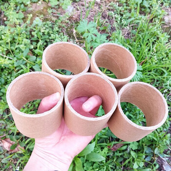 Paper tube kindergarten plum blossom pile production environmentally friendly thickened cardboard tube creative handmade puzzle building diy cowhide 10 outer diameter 82 wall thickness 3 height 50mm