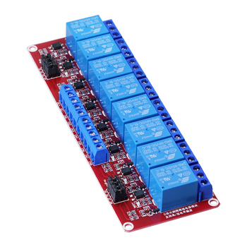 Throwing stones gpio relay with optocoupler isolation relay module, current resistance 10a/30a, high and low level trigger adjustable relay switch gpio control, 8 channels, 5v power supply, 10a current resistance, high and low level trigger