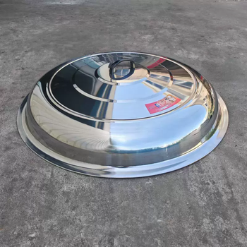 Yusenyi pot cover rural large pot stainless steel thickened and durable with handle old-fashioned earth stove household large size 08 extra thick (handle included) 48cm heightened drum lid