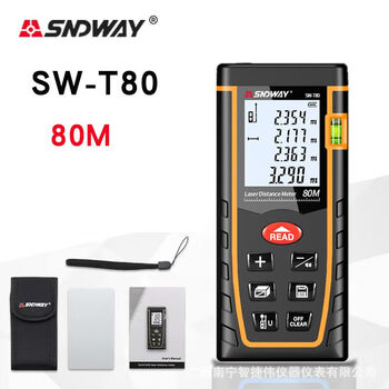Sndway sndway laser rangefinder sw-t100/t40 rangefinder tape measure electronic ruler english. sw-t80 english 80m