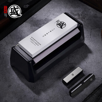 Sanbonsheng drum knife sharpener imported from japan three-sided whetstone household kitchen knife angler whetstone 6000 white