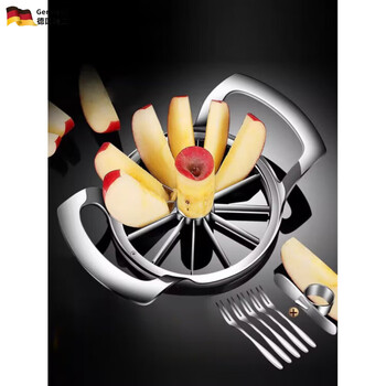 Mppmck german apple cutting artifact stainless steel orange fruit artifact watermelon fruit cutter fruit divider slice and core tips this product cannot be used to cut frozen pears.