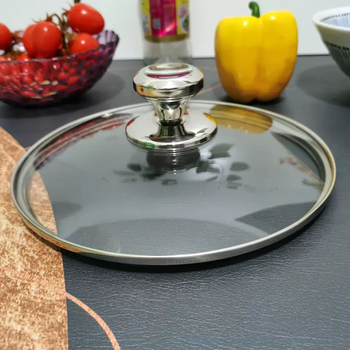 Yusenyi neutral thickened tempered glass pot lid wok soup pot steamer transparent high temperature resistant household stainless steel cooking lid 20cm upgraded thickened inner diameter 19.6 outer diameter 20.8
