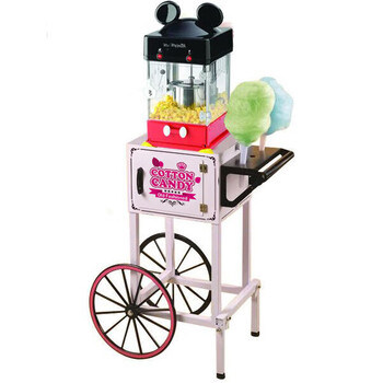 Rsrddy fully automatic popcorn machine for household small commercial stalls, old-fashioned new style mini children's popcorn machine, retro carriage popcorn machine - free corn