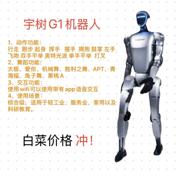 Yushu g1 humanoid robot extremely lightweight ai large model family accompanying entertainment commercial performance deposit