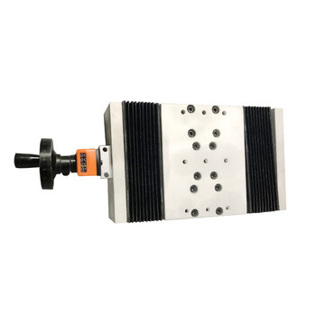 Cross slide organ cover module screw hand manual linear heavy-duty cnc guide rail precision double-line rail carriage width 200 stroke 500 digital display with handwheel + organ cover