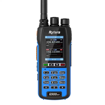 Ruyitong 6900dmr digital walkie-talkie gps positioning aprs bluetooth handset aviation outdoor camping self-driving standard version blue standard equipped with gps+aprs none