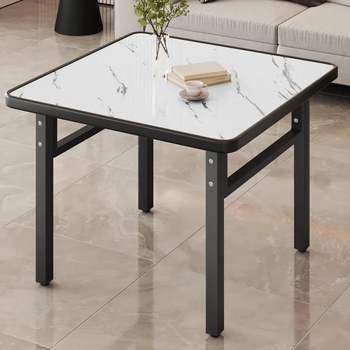 Jingcai dining table home dining table computer table desk study table mahjong table tea table tea table square table jzp8 white 80cm wide