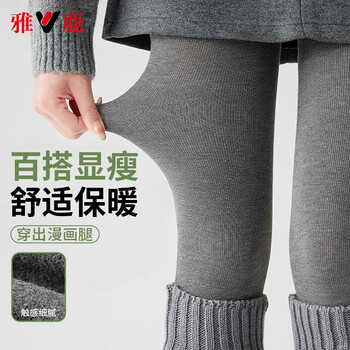 Yalu leggings women's autumn and winter outer wear cotton vertical striped thread beautiful legs all-in-one pantyhose 300g slim slimming stockings for women