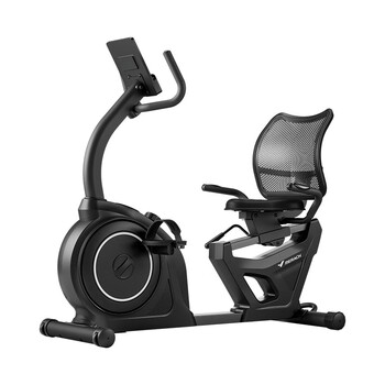 Merach home magnetically controlled horizontal exercise bike for middle-aged and elderly rehabilitation training black