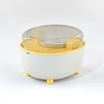 Yusenyi dumpling making artifact home new fully automatic electric dumpling machine imitation handmade patterned anti-stick dumpling mold for lazy people yellow and white (one-touch touch screen simulation handmade pattern)