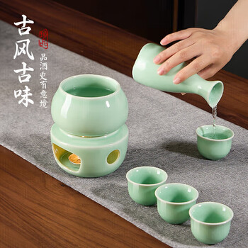 Pakchoice wine warmer hot wine pot warm wine pot household rice wine warmer pot chinese retro wine warmer set