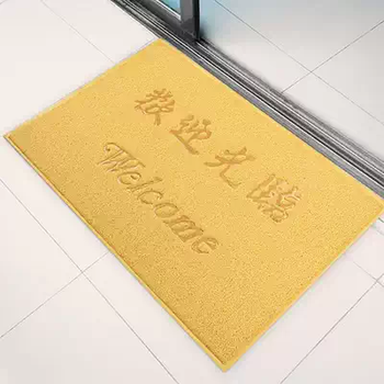 Yusenyi customized door mat red entry and exit safe door mat commercial welcome carpet extra thick non-slip yellow welcome custom (contact customer service for price change)