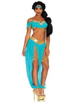 Leg avenue oasis princess costume - medium - blue (4-piece) robin blue m