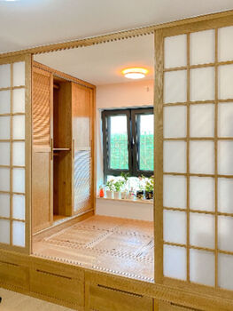Pupan customized small apartment partition room renovation house customized with camphor paper door customized appointment measurement design tatami