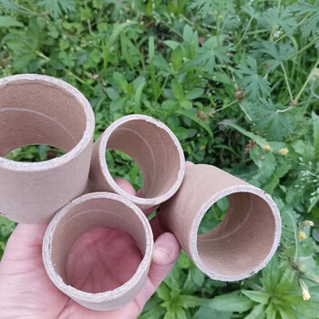 Paper tube kindergarten plum blossom pile production environmentally friendly thickened cardboard tube creative handmade puzzle building diy cowhide 10 outer diameter 51 wall thickness 3 height 50mm