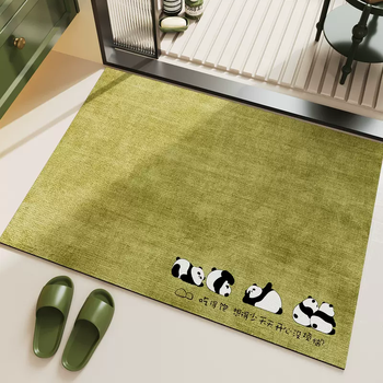 Yusenyi foot mats, floor mats, home bathroom non-slip bathroom absorbent diatom mud bathroom carpet toilet gzn716 no worries (family special package) 50x80cm special package 2 pieces