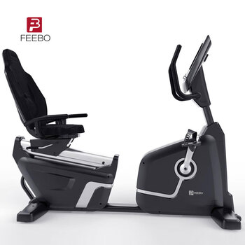 Feebo horizontal bike commercial home exercise bike intelligent self-generated electromagnetic control rehabilitation lazy gym bicycle commercial self-generated power / 32 levels of adjustment / 360 catties load-bearing