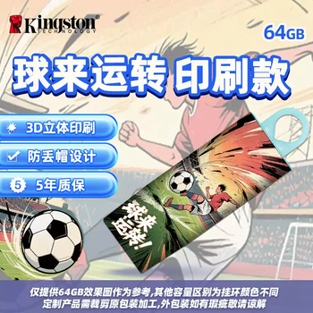 Kingston official genuine car disk large capacity girl disk mobile high-speed car mobile phone computer su chao come on - ball to run anti-lost cap printing package one 256gb