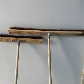 Brown brush factory workshop floor brush bristle floor brush flat mop floor cleaning brush push dust broom 100 cm set 60 cm set