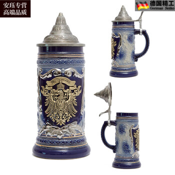 Oemg german ceramic hand-painted german beer mug handmade cup fully handmade wine glass water cup creative ceramic cup 216