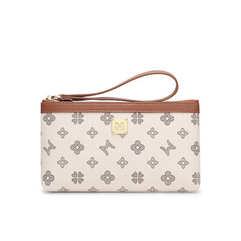 Scarecrow (mexican) handbag for women, fashionable women's mobile phone bag, small bag, temperament card bag, mother's wallet, exquisite clutch bag, off-white_card brown