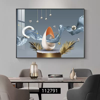 Yusenyi light luxury and atmospheric restaurant decoration painting, high-end dining table, dining room hanging painting, modern simple living room wall wall sku01 jia daye da piano black (aluminum alloy brushed black frame) high-definition textured surface-brushed aluminum alloy picture frame 60x40cm horizontal version