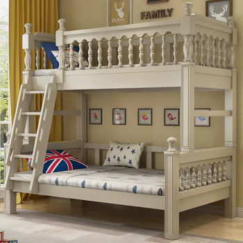 Yusenyi walnut american style high and low bed all solid wood bunk bed double bunk bed children's bed multi-functional double bed bed single cushion single shot 1500mmx2000mm more combinations