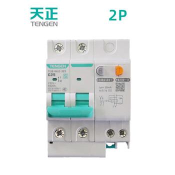 Tianzheng electric's new 2p leakage protection 63a circuit breaker 3p+n 4p 32a circuit breaker 1p+n leakage protection picture color 1p+n x 100a