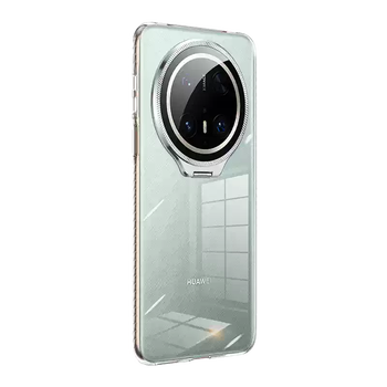 Bvy is suitable for huawei mate70 mobile phone case, new mate60pro lens film, invisible bracket mate70pro+ men's and women's all-inclusive anti-fall protective cover hard ultra-thin heat dissipation transparent transparent threaded lens holder hj lens all-inclusive+high huawei mate70pro+