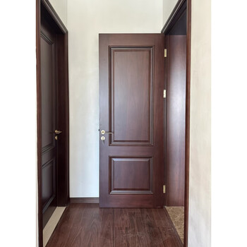 French solid wood paint door soundproof bedroom door custom whole house set villa wooden door north american red cherry wood b style