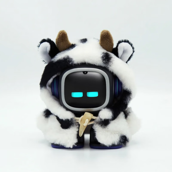 Emo robot charging pile smart light sticker headphones emo robot clothes accessories clothes (cow)