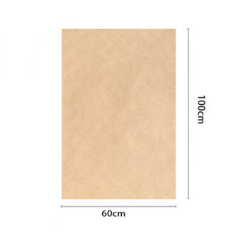 Kaooseen hand-caught seafood disposable table kraft paper thickened waterproof and oil-proof bare-handed restaurant barbecue special table pad paper polygonatum kraft leather 60*100cm50 sheets 60*100cm5