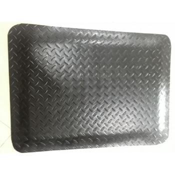 Jiangling floor mat pvc anti-slip floor mat rubber insulating floor mat industrial fatigue floor mat can be customized black 450*600*20mm