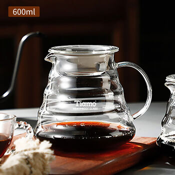Cloud pot coffee sharing pot heat-resistant glass cute pot hand drip filter pot 360ml600ml tiamo600ml cloud pot