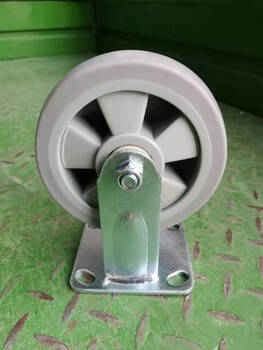 Huilide hotel work wheel, universal wheel, service cart, anti-collision wheel, linen cart, cleaning hotel tidying cart, 6-inch directional gray wheel, soft rubber silent wheel, suitable for walking on all floors